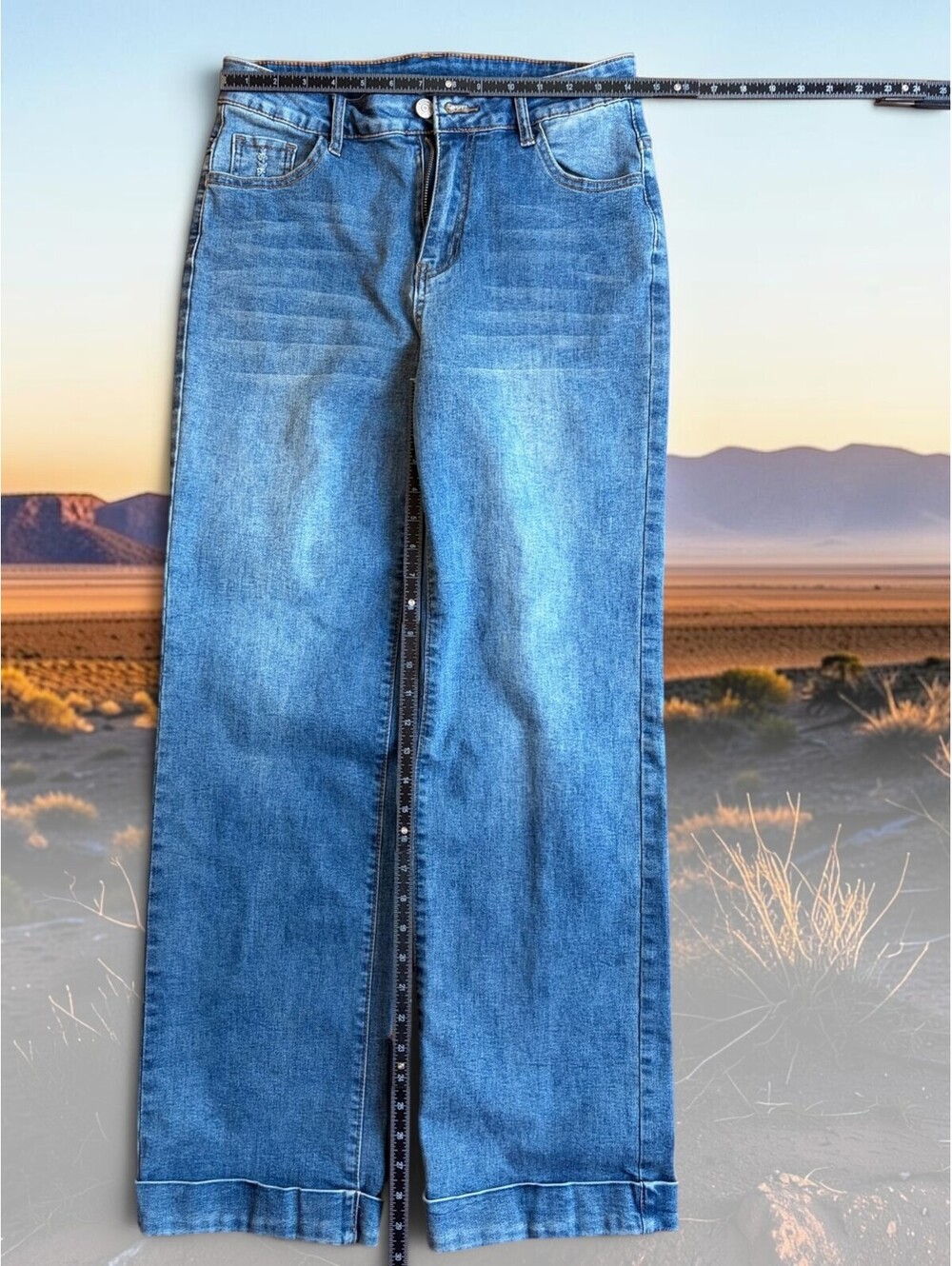 Kunmi Women's Size 8 Blue Denim Jeans